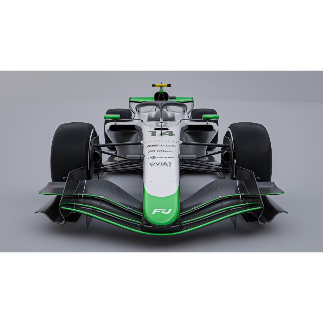 Formula Ultra 2026 3D Model – High Poly Racing Car, Blender - View 7