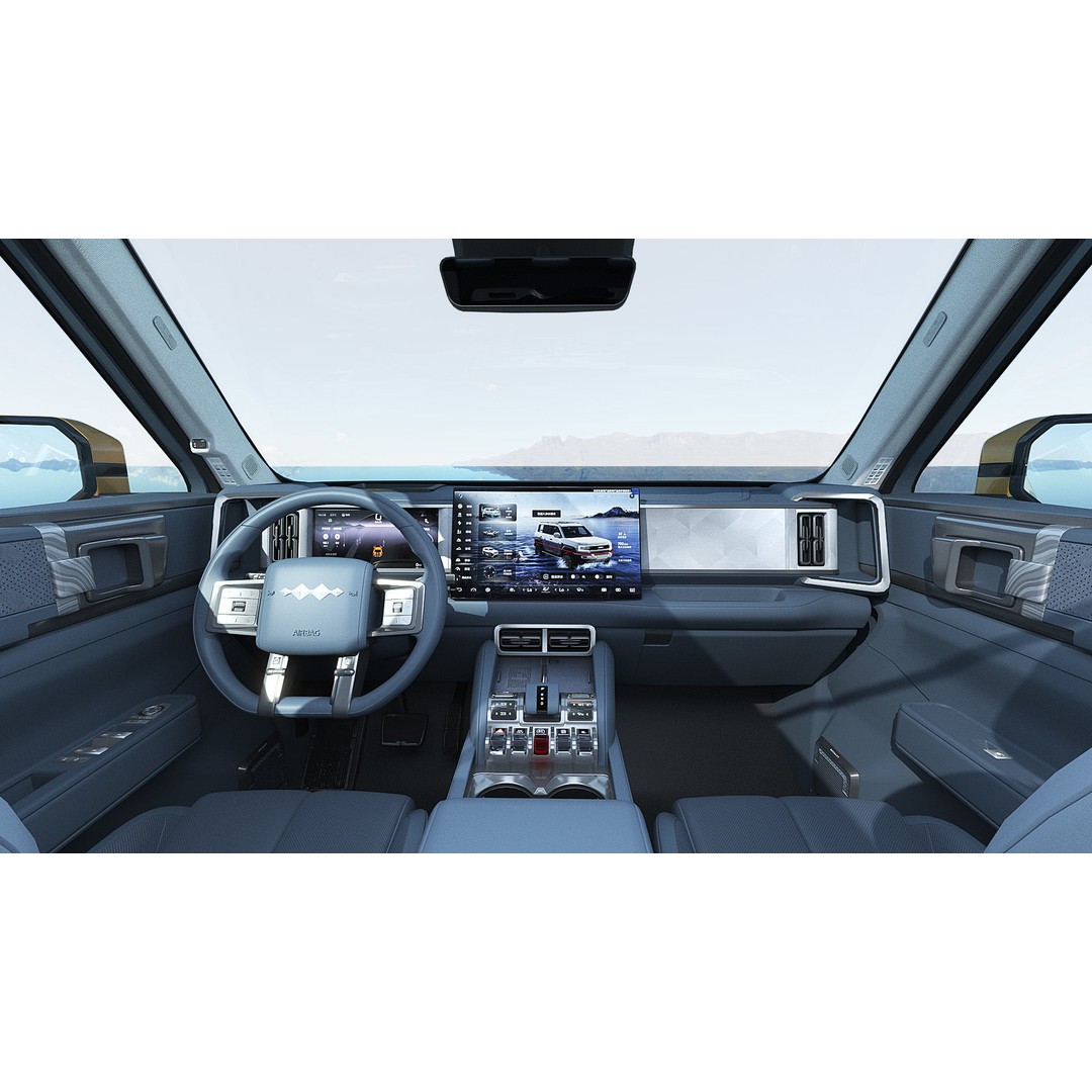 2025 BYD Denza B5 3D Model – Hybrid SUV with Interior, FBX, Blender - View 12