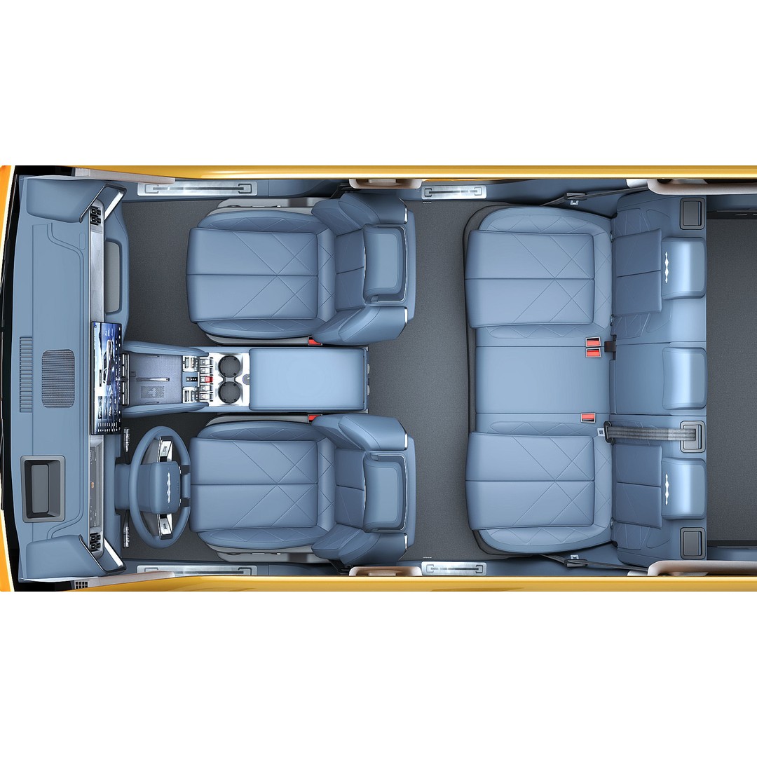 2025 BYD Denza B5 3D Model – Hybrid SUV with Interior, FBX, Blender - View 15