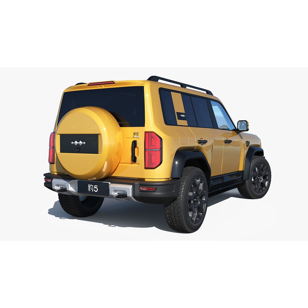 2025 BYD Denza B5 3D Model – Hybrid SUV with Interior, FBX, Blender - View 17