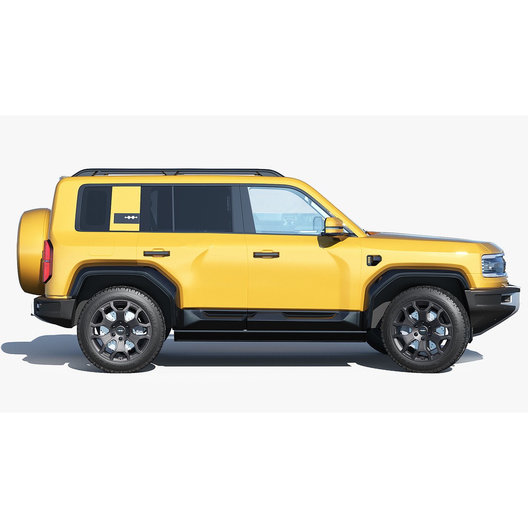 2025 BYD Denza B5 3D Model – Hybrid SUV with Interior, FBX, Blender - View 18