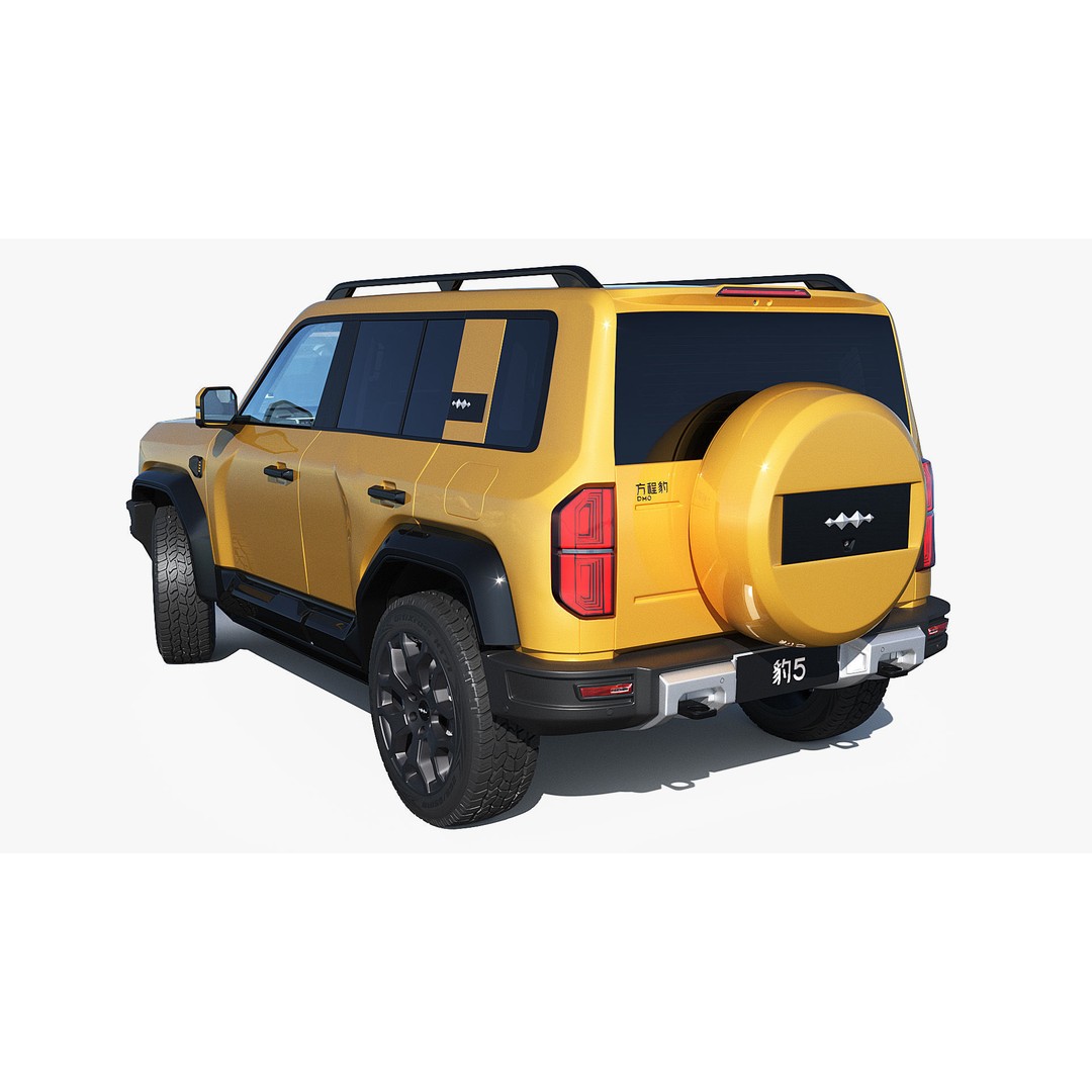 2025 BYD Denza B5 3D Model – Hybrid SUV with Interior, FBX, Blender - View 19