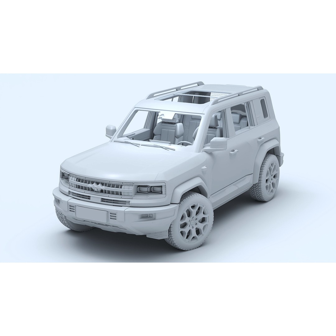 2025 BYD Denza B5 3D Model – Hybrid SUV with Interior, FBX, Blender - View 20