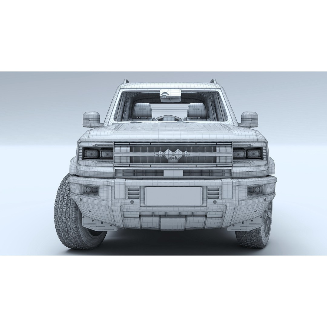 2025 BYD Denza B5 3D Model – Hybrid SUV with Interior, FBX, Blender - View 23