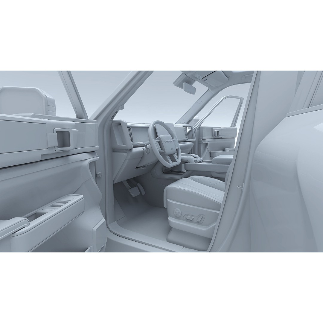 2025 BYD Denza B5 3D Model – Hybrid SUV with Interior, FBX, Blender - View 28