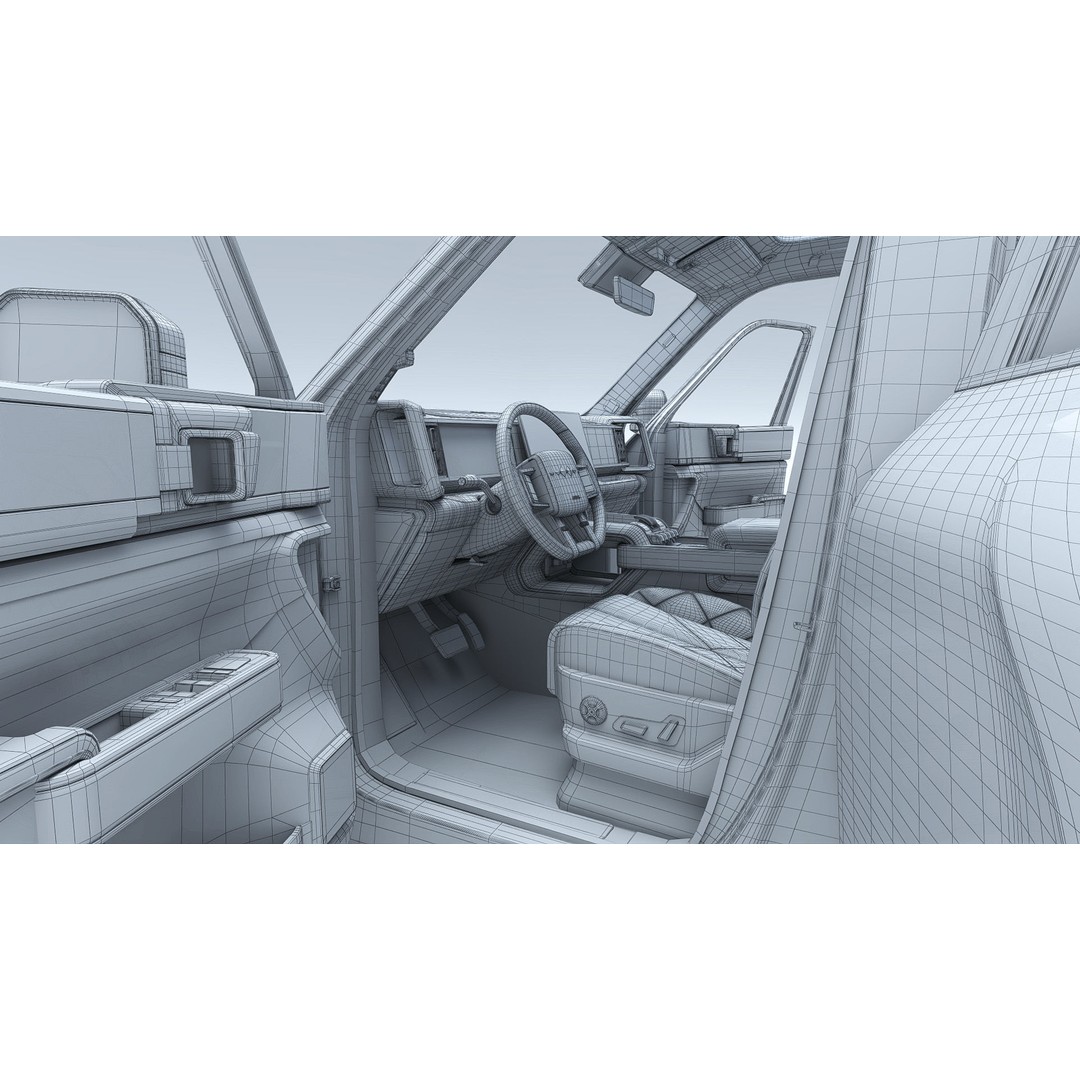 2025 BYD Denza B5 3D Model – Hybrid SUV with Interior, FBX, Blender - View 29