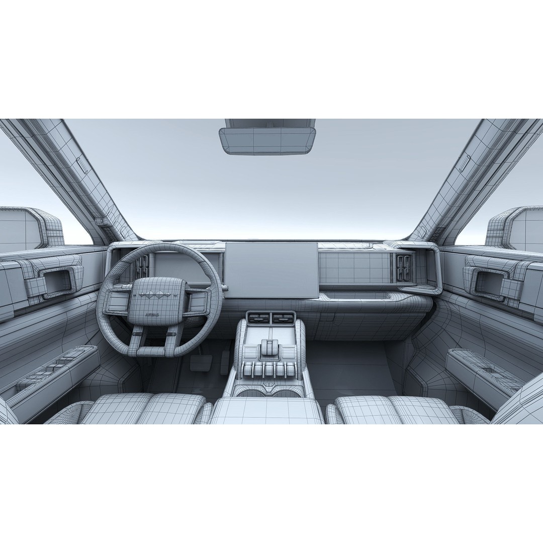 2025 BYD Denza B5 3D Model – Hybrid SUV with Interior, FBX, Blender - View 31