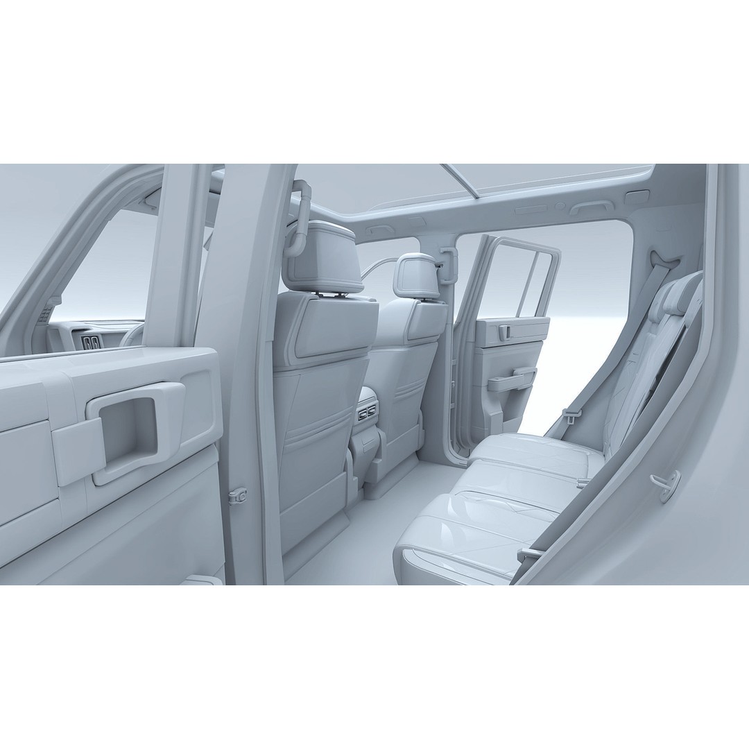 2025 BYD Denza B5 3D Model – Hybrid SUV with Interior, FBX, Blender - View 34