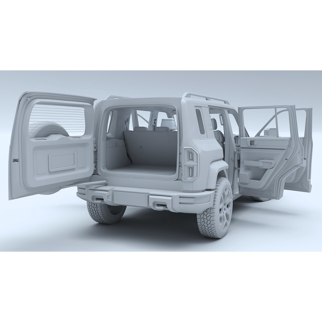 2025 BYD Denza B5 3D Model – Hybrid SUV with Interior, FBX, Blender - View 38