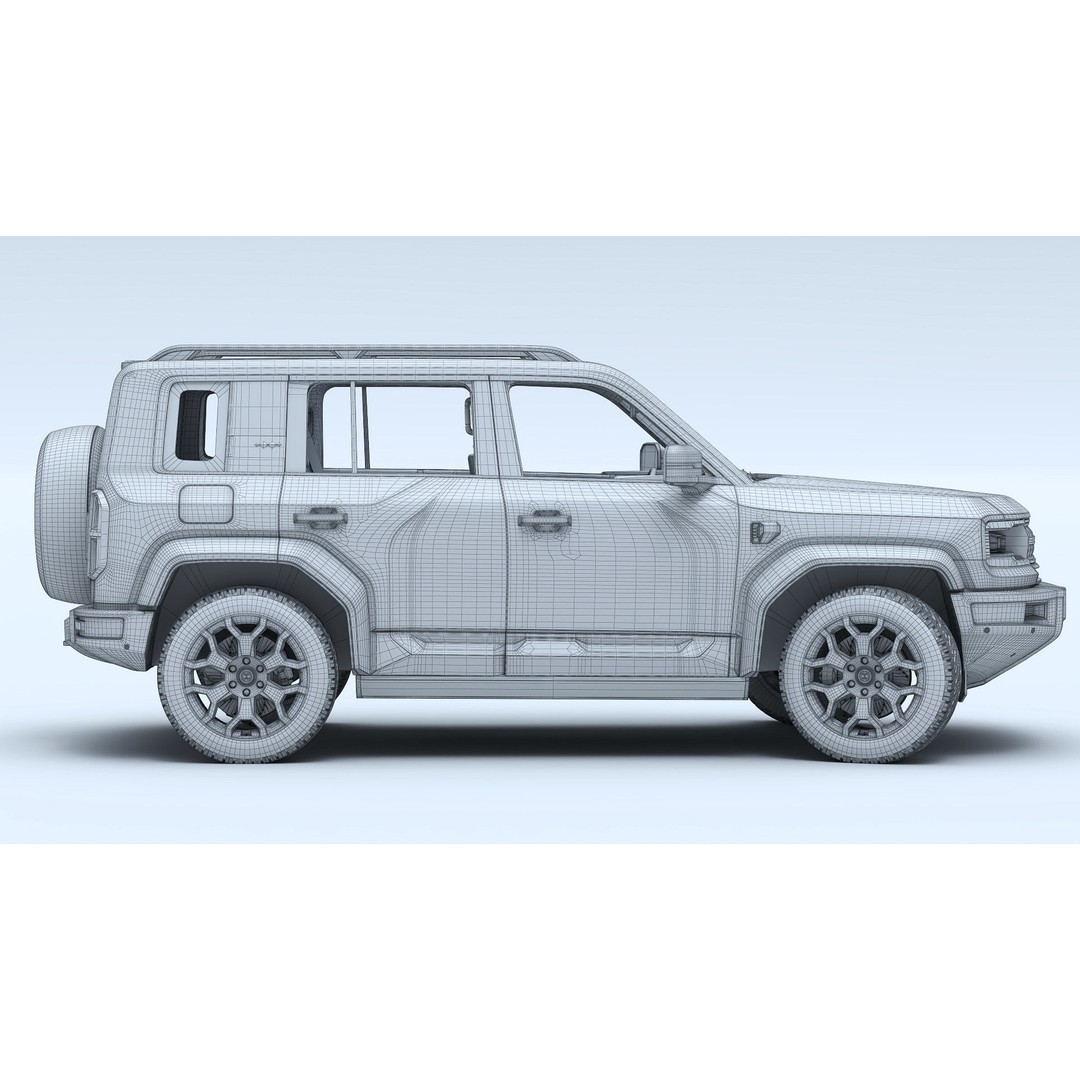 2025 BYD Denza B5 3D Model – Hybrid SUV with Interior, FBX, Blender - View 41