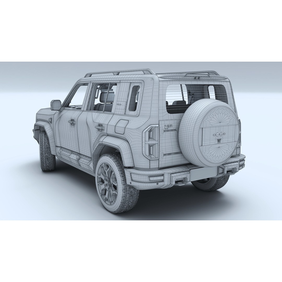 2025 BYD Denza B5 3D Model – Hybrid SUV with Interior, FBX, Blender - View 43