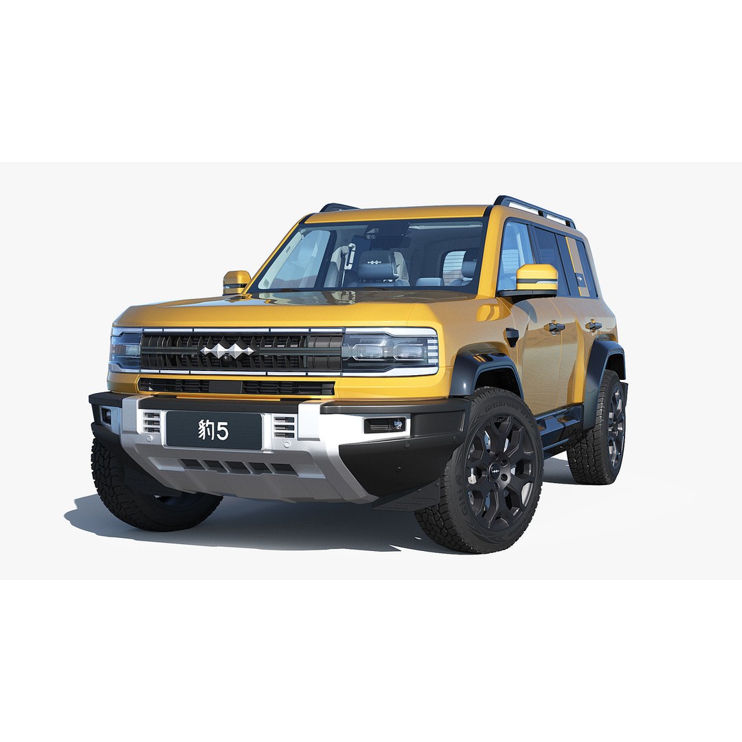 2025 BYD Denza B5 3D Model – Hybrid SUV with Interior, FBX, Blender - View 5