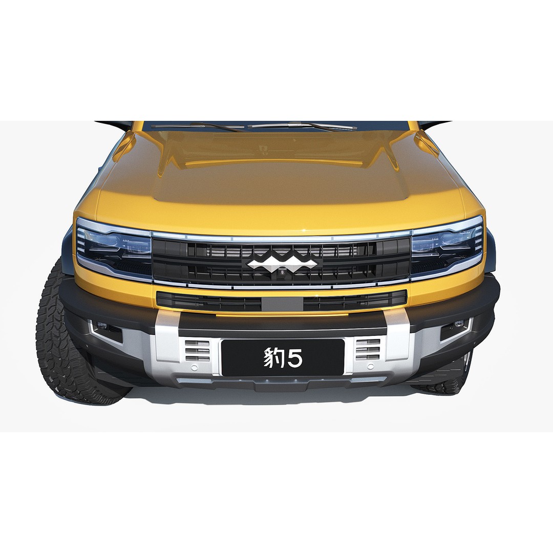 2025 BYD Denza B5 3D Model – Hybrid SUV with Interior, FBX, Blender - View 7