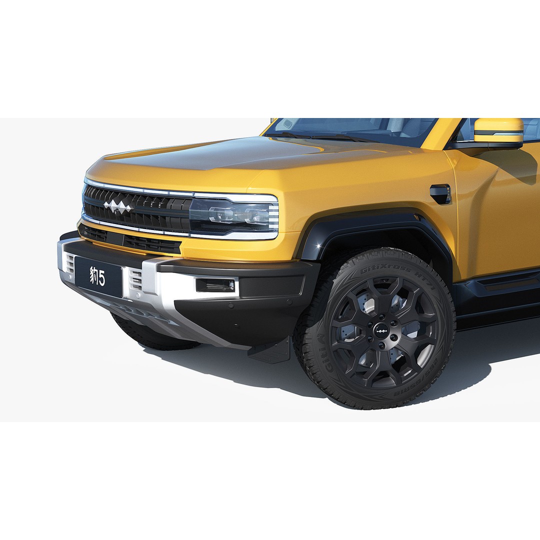 2025 BYD Denza B5 3D Model – Hybrid SUV with Interior, FBX, Blender - View 8