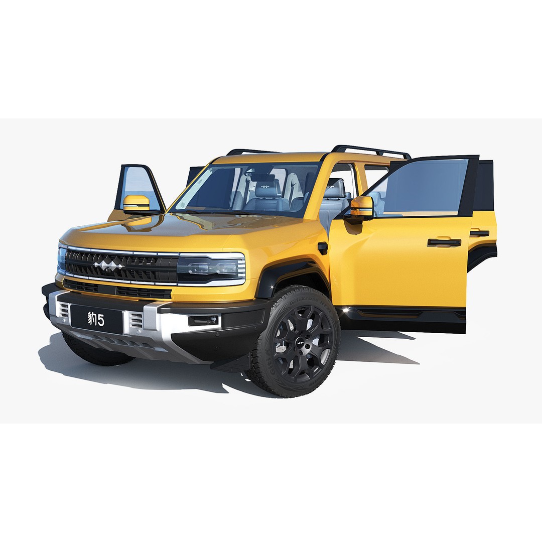 2025 BYD Denza B5 3D Model – Hybrid SUV with Interior, FBX, Blender - View 9