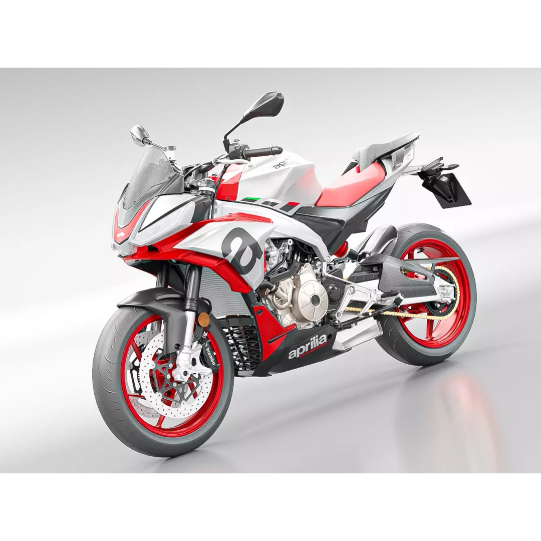 APRILIA TUONO 660 2021 3D Model – Low Poly Game Asset, FBX, PBR - View 2