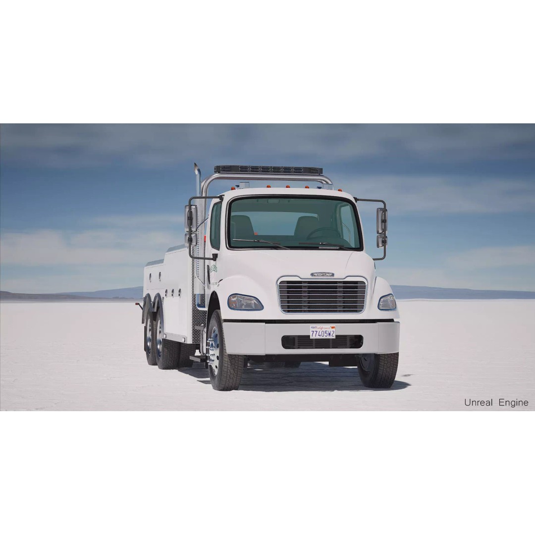 Freightliner M2 106 Wrecker Tow Truck 3D Model – Low Poly Game Asset, FBX - View 27