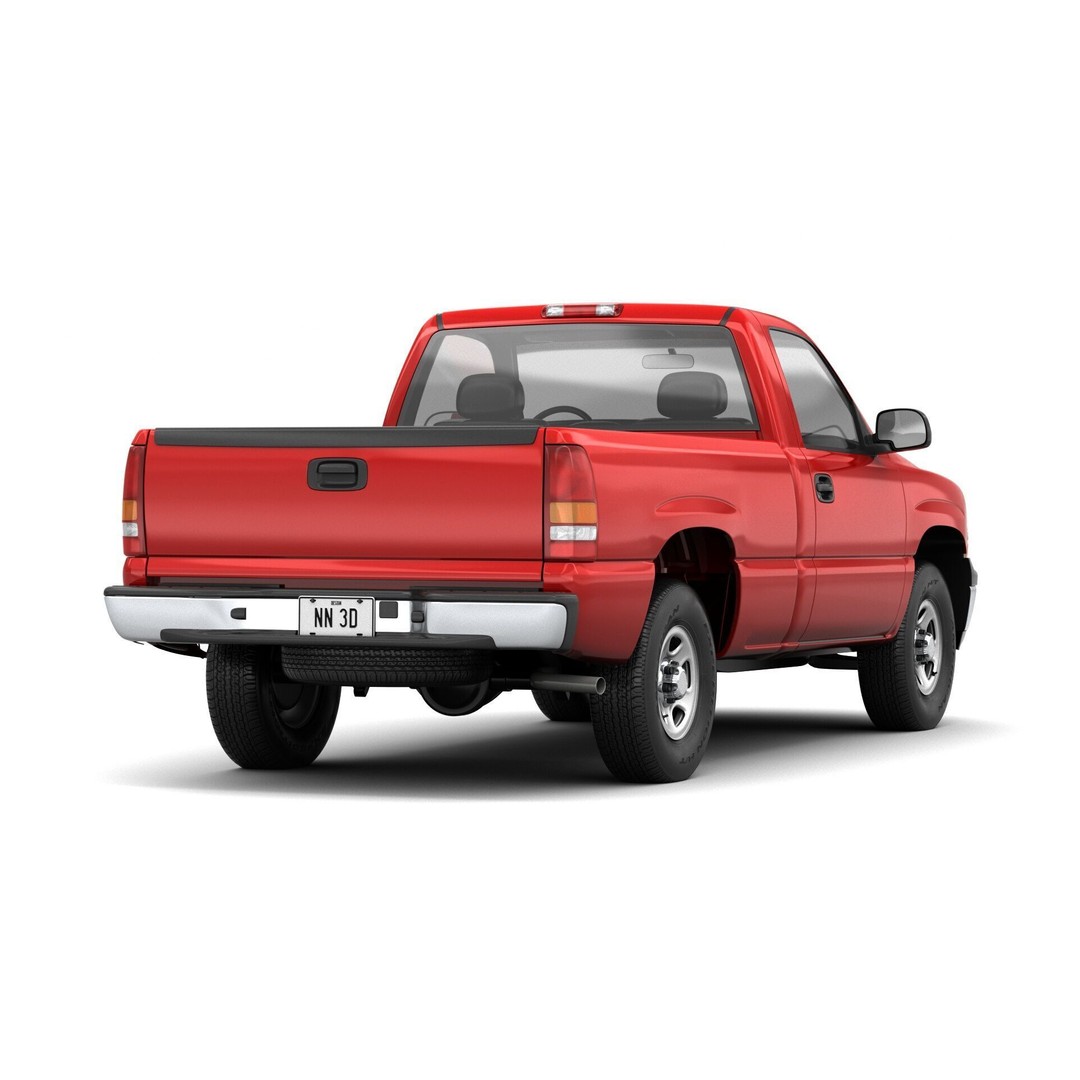 Pickup Truck 3D Model – High Detail 4WD Vehicle, Blender & FBX - View 3