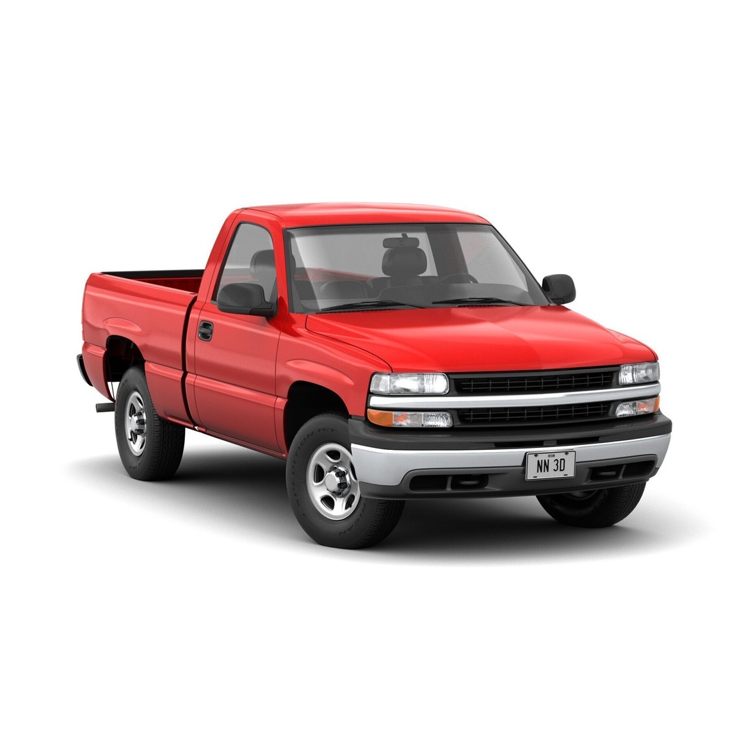 Pickup Truck 3D Model – High Detail 4WD Vehicle, Blender & FBX - View 4