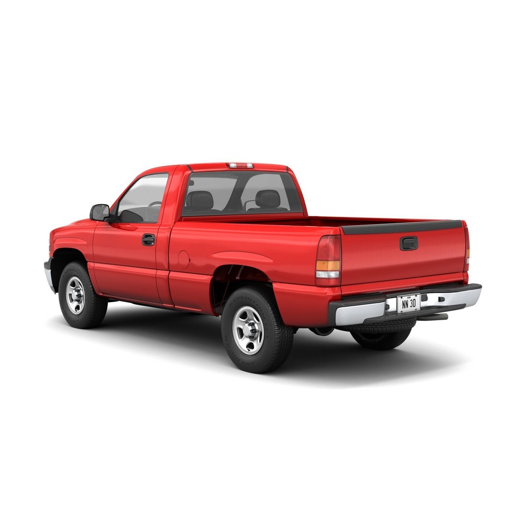 Pickup Truck 3D Model – High Detail 4WD Vehicle, Blender & FBX - View 5