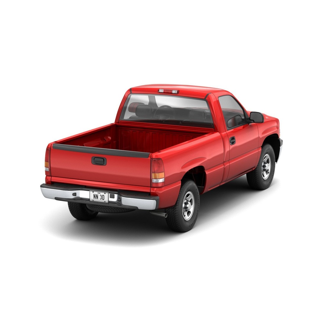 Pickup Truck 3D Model – High Detail 4WD Vehicle, Blender & FBX - View 8
