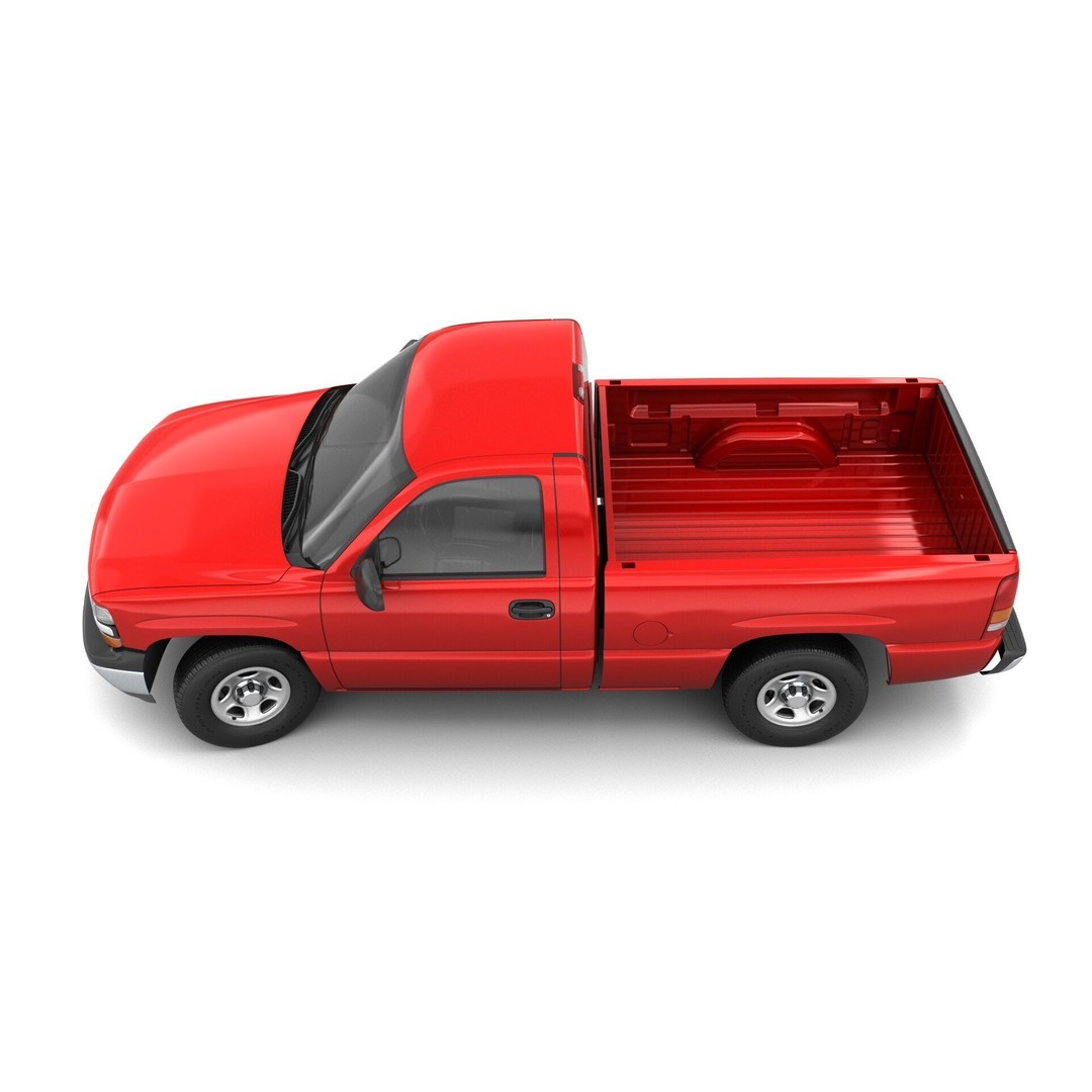 Pickup Truck 3D Model – High Detail 4WD Vehicle, Blender & FBX - View 9