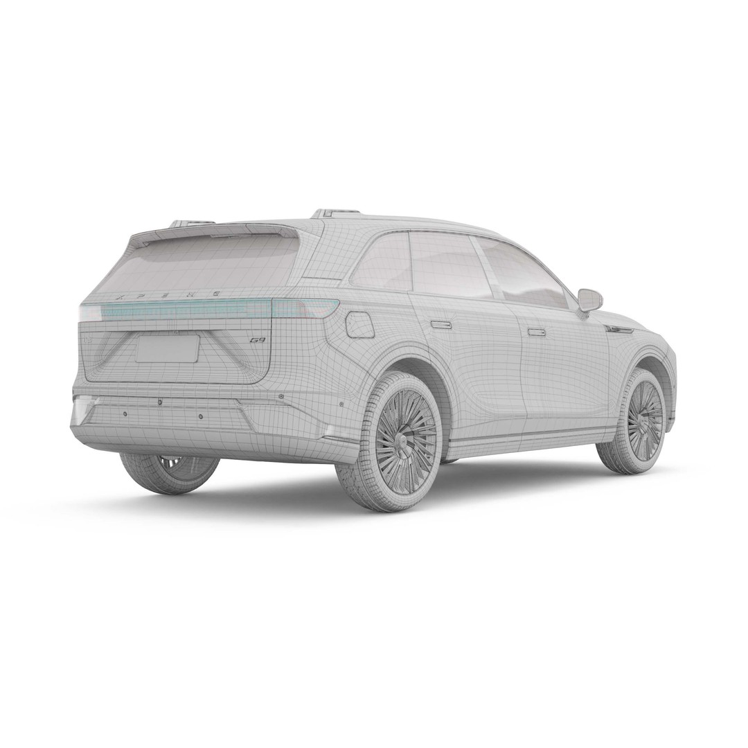 2025 Xpeng G9 3D Model – Detailed SUV with Interior, FBX, Blender - View 20