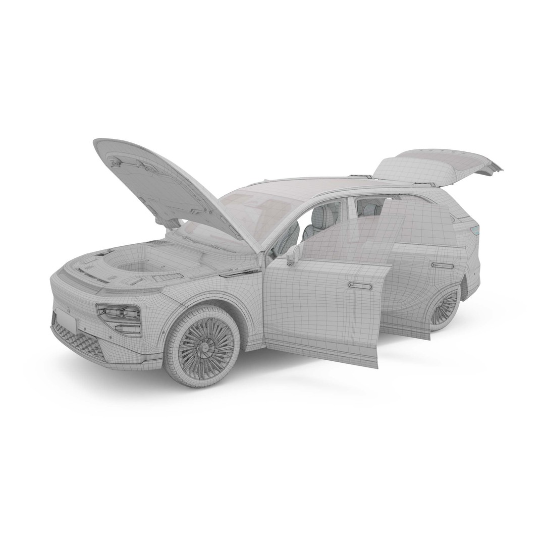 2025 Xpeng G9 3D Model – Detailed SUV with Interior, FBX, Blender - View 24