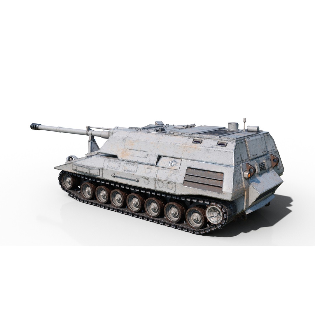 USA ARMY XM297E2 Crusader Howitzer 3D Model – Low Poly PBR Asset, FBX - View 7