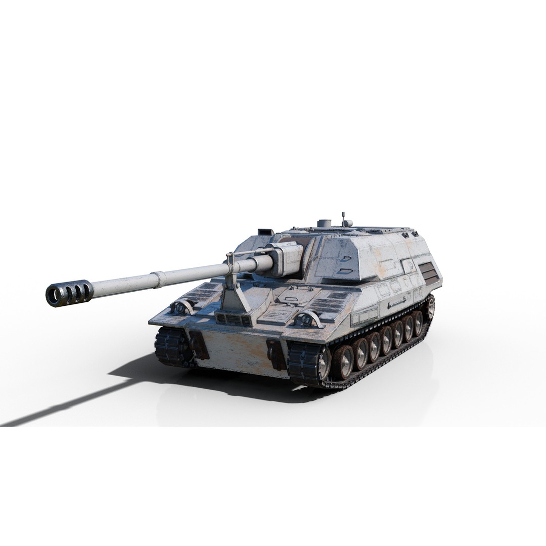 USA ARMY XM297E2 Crusader Howitzer 3D Model – Low Poly PBR Asset, FBX - View 9