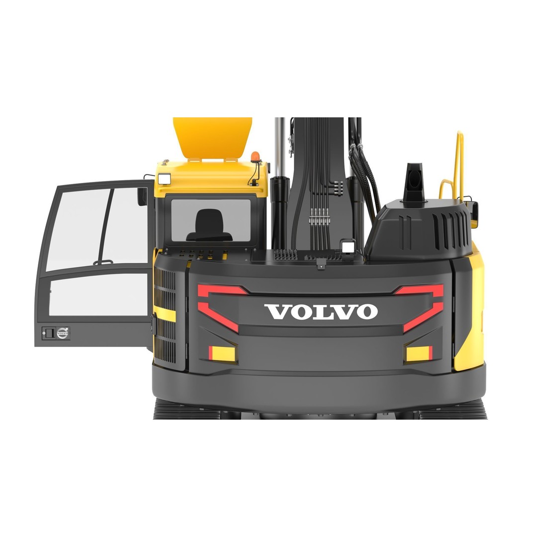 Volvo ECR 235 EL Excavator 3D Model – High Poly Rigged Asset, FBX, OBJ - View 18