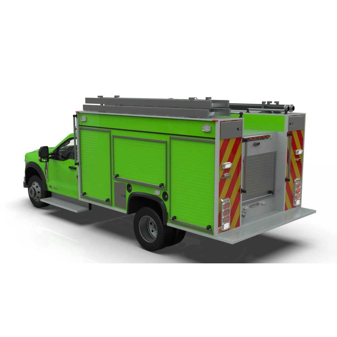 2024 F-600 Fire Truck 3D Model – High Poly Game Asset, FBX, PBR - View 13