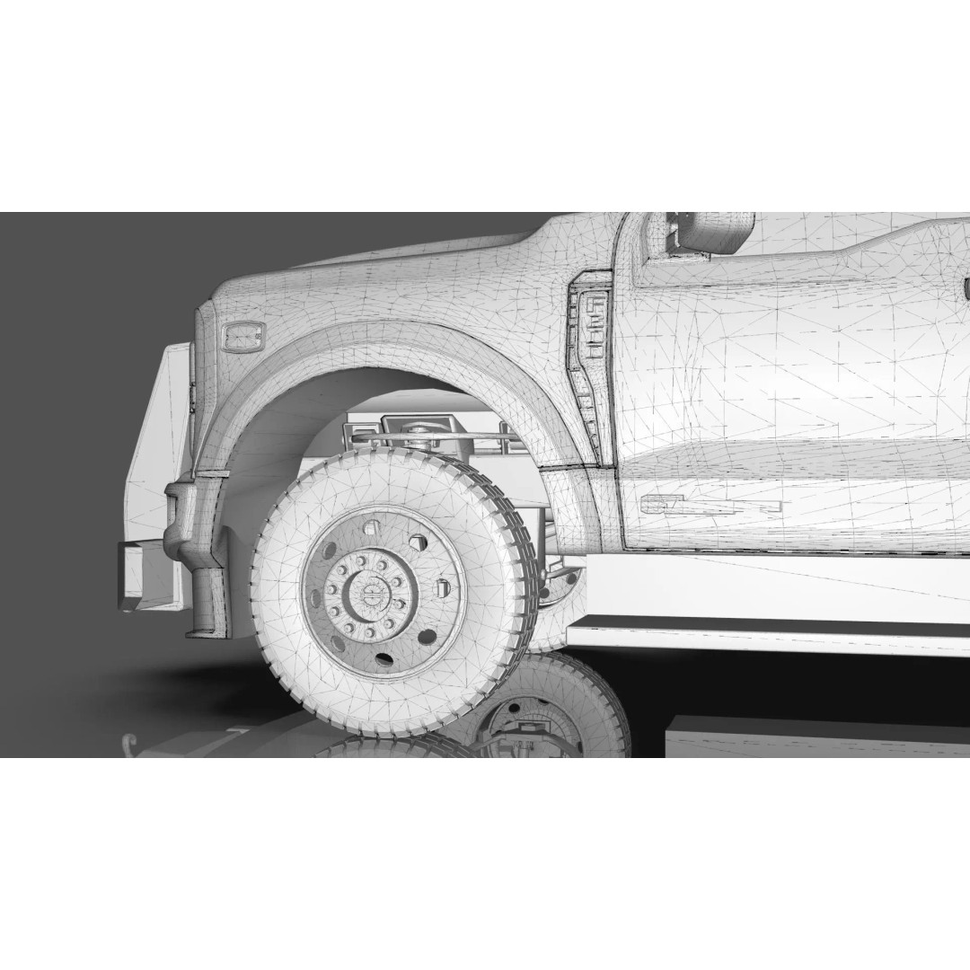 2024 F-600 Fire Truck 3D Model – High Poly Game Asset, FBX, PBR - View 26