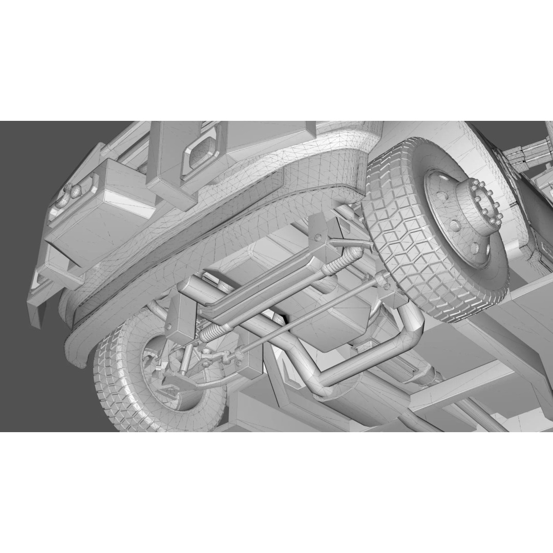 2024 F-600 Fire Truck 3D Model – High Poly Game Asset, FBX, PBR - View 29