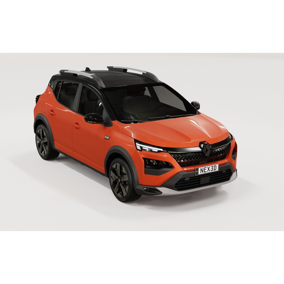 Renault Kardian 2024 3D Model – High Poly Vehicle for Archviz, FBX, Blender - View 6