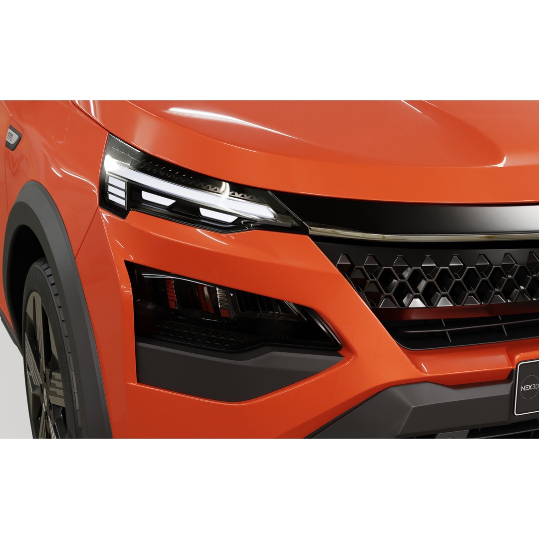 Renault Kardian 2024 3D Model – High Poly Vehicle for Archviz, FBX, Blender - View 8