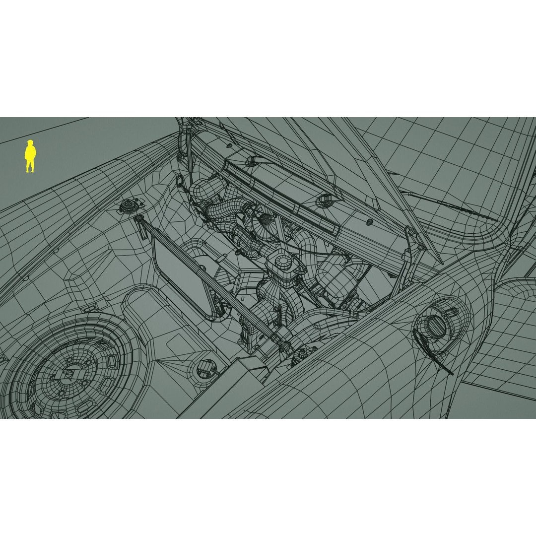 Porsche 911 Targa 3D Model – Low Poly Outlaw Design, Game Ready - View 16