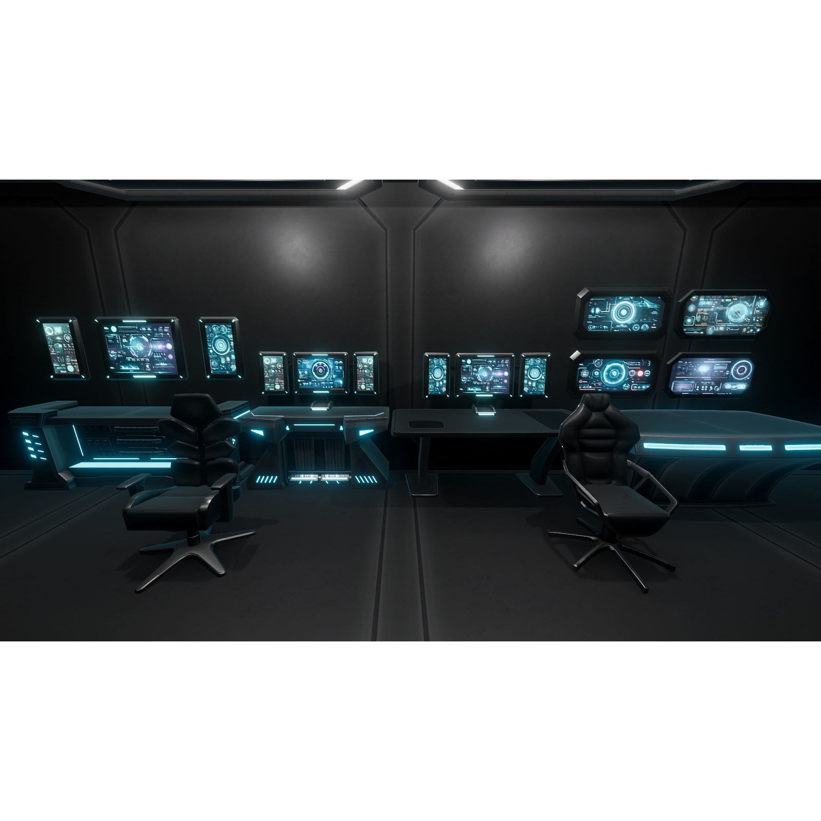 Sci-Fi Furniture and Props - Low-Poly Game-Ready 3D Model