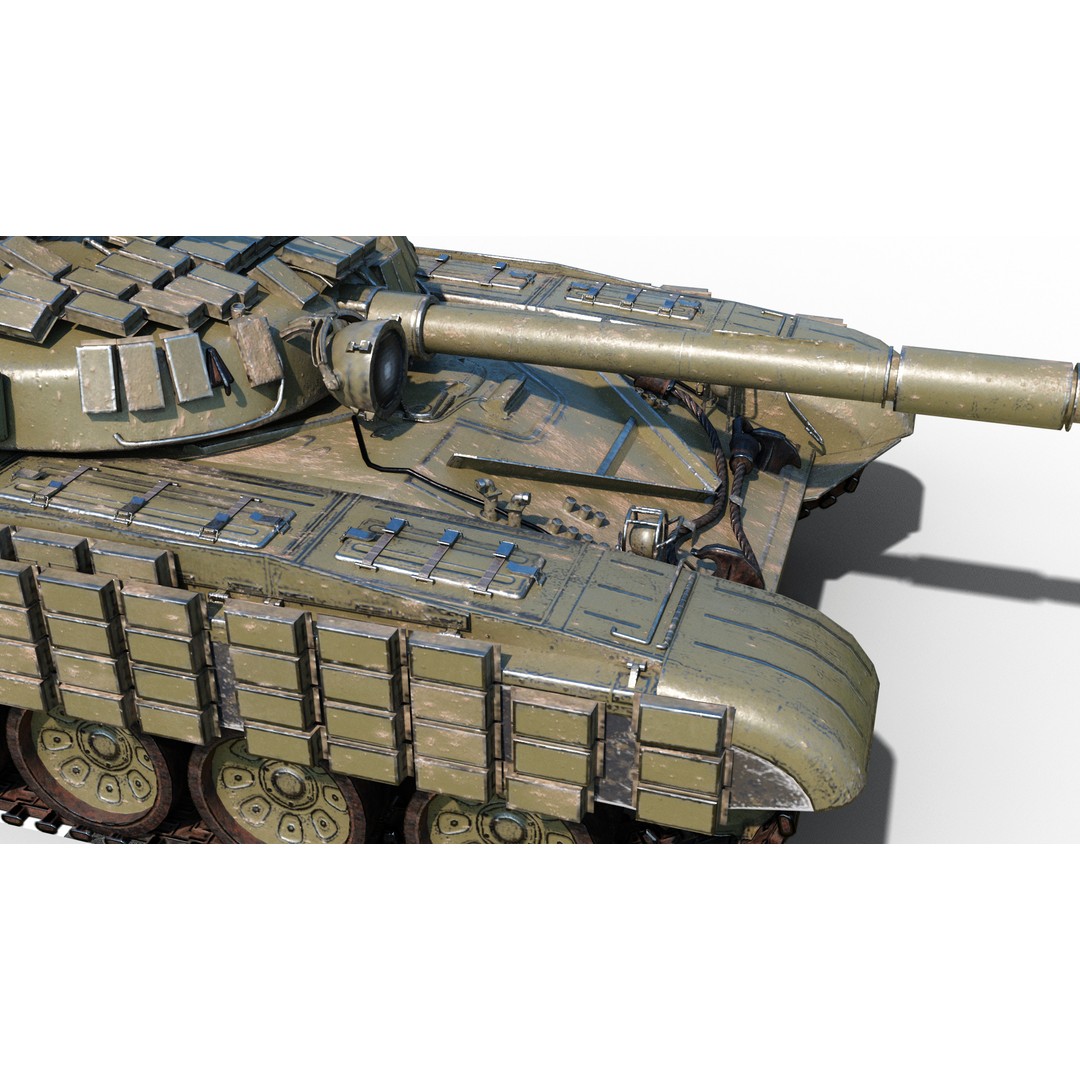 T-72 Main Battle Tank 3D Model – Low Poly PBR Asset, FBX - View 10