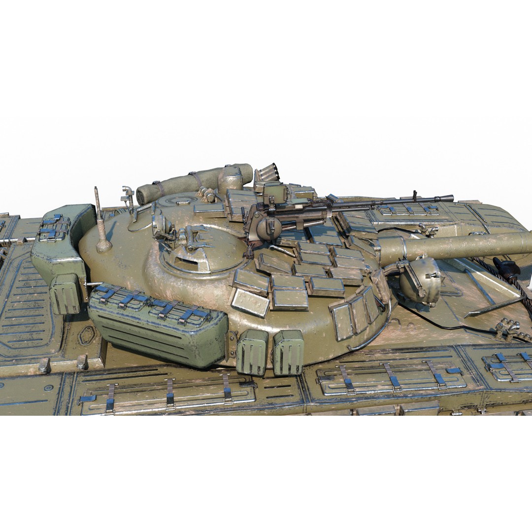 T-72 Main Battle Tank 3D Model – Low Poly PBR Asset, FBX - View 9