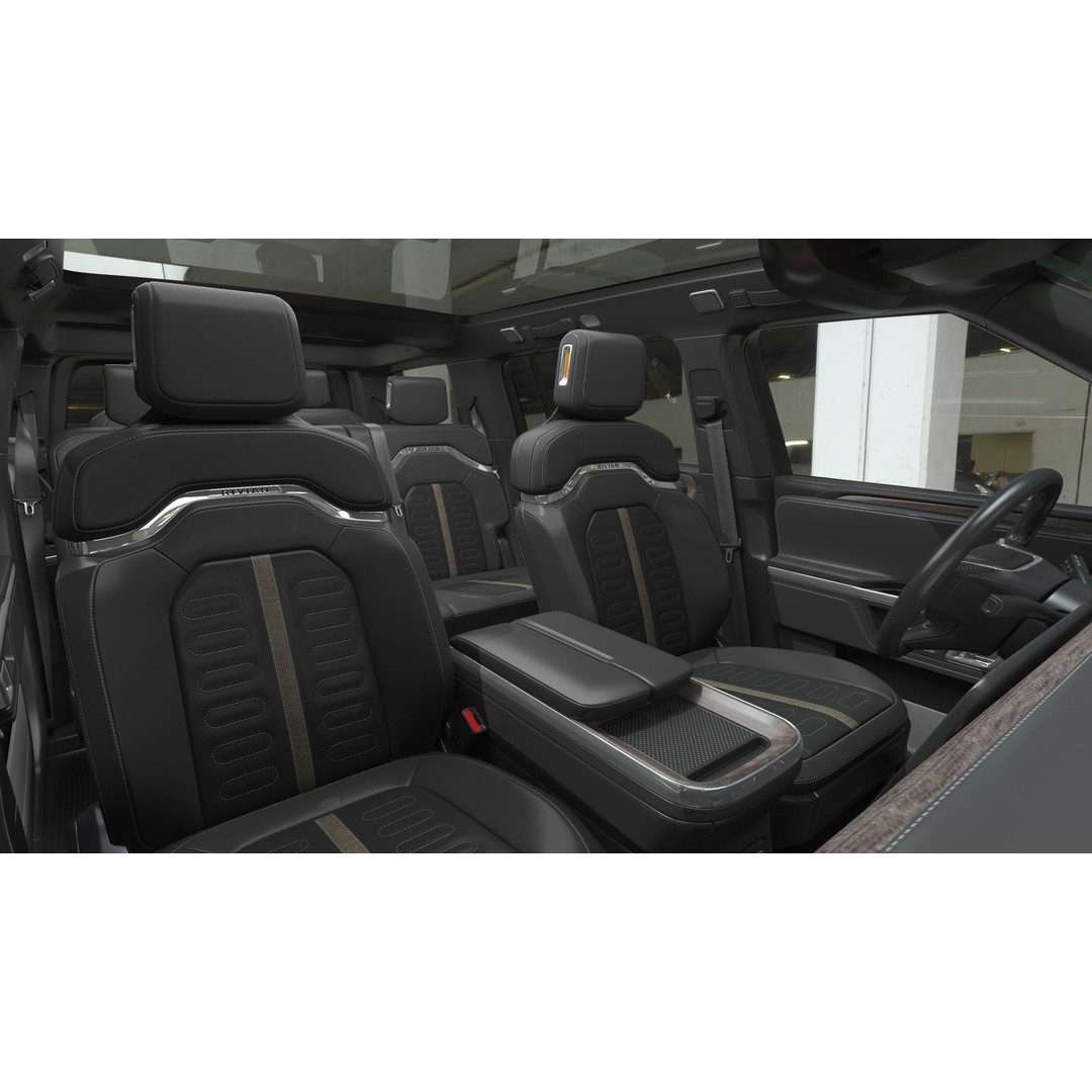 2023 Rivian R1S Quad Motor Red 3D Model – High Poly PBR SUV, FBX, OBJ - View 14