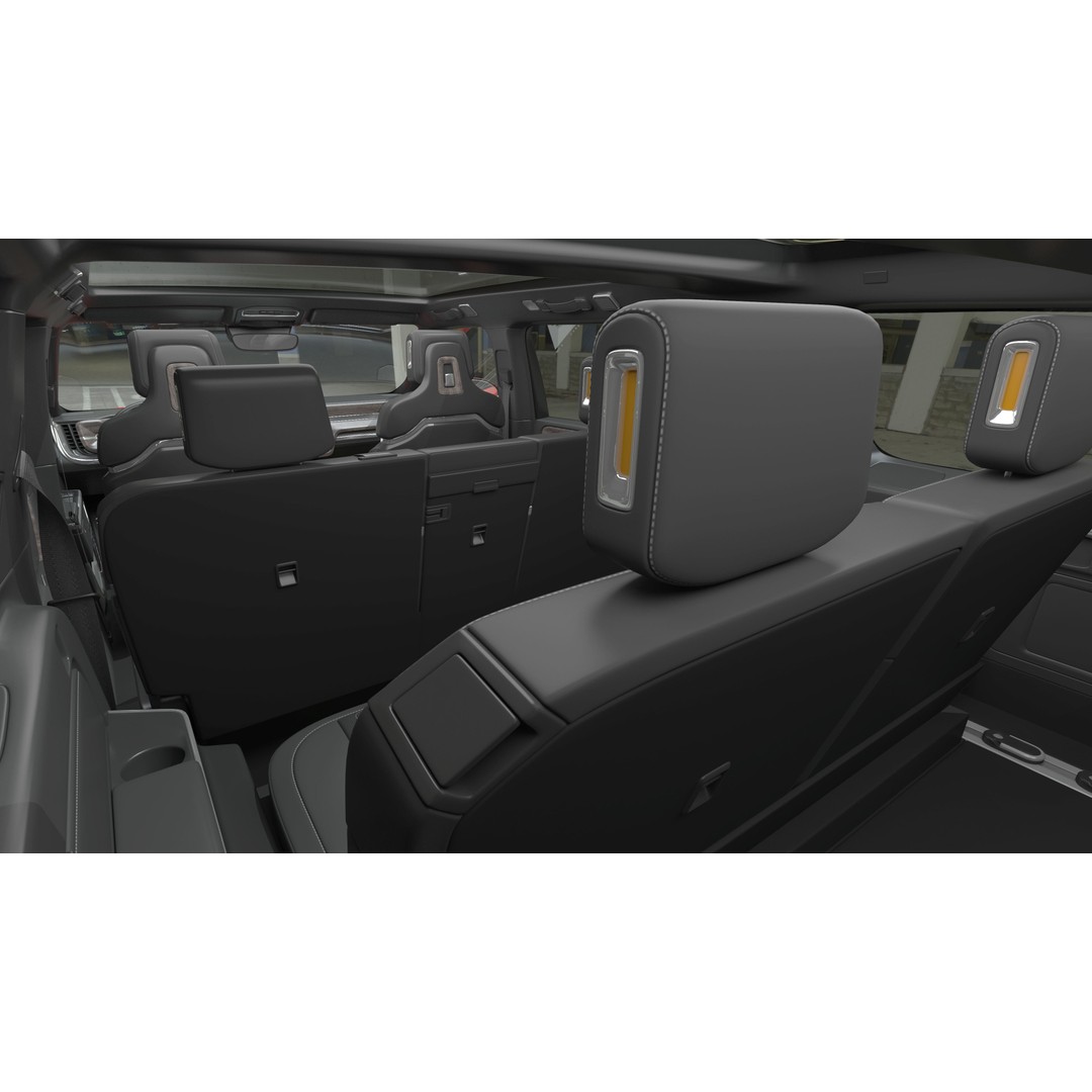 2023 Rivian R1S Quad Motor Red 3D Model – High Poly PBR SUV, FBX, OBJ - View 18