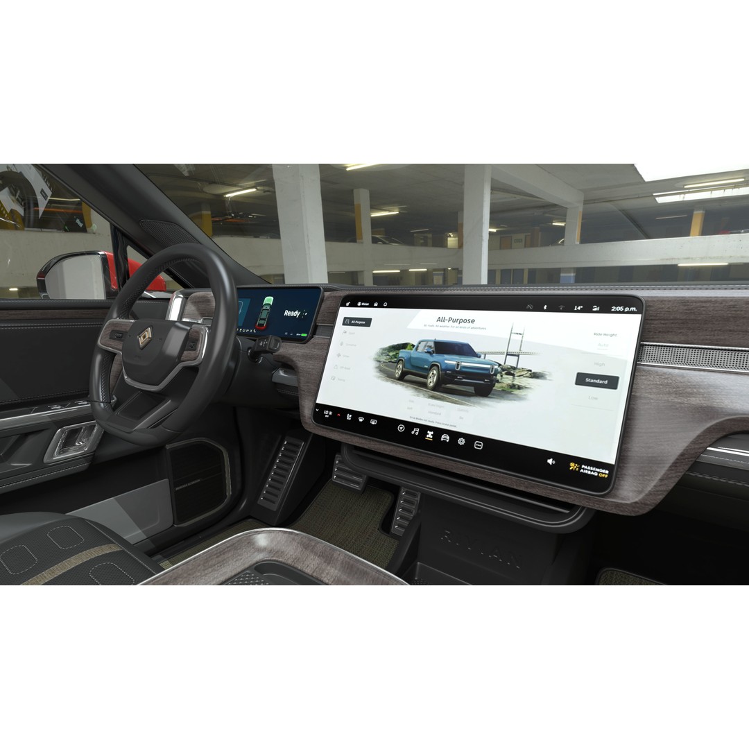 2023 Rivian R1S Quad Motor Red 3D Model – High Poly PBR SUV, FBX, OBJ - View 21