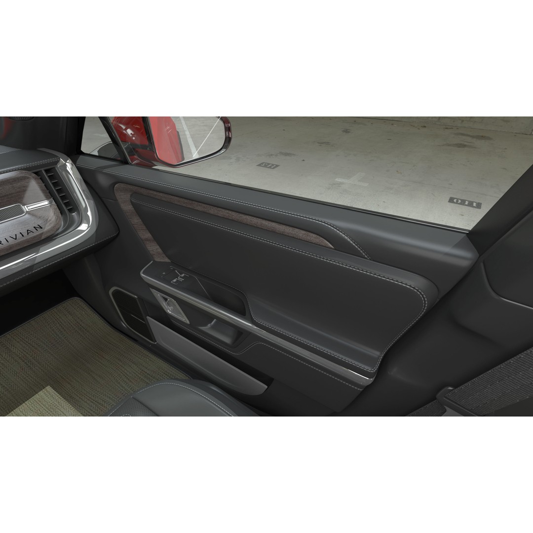 2023 Rivian R1S Quad Motor Red 3D Model – High Poly PBR SUV, FBX, OBJ - View 22