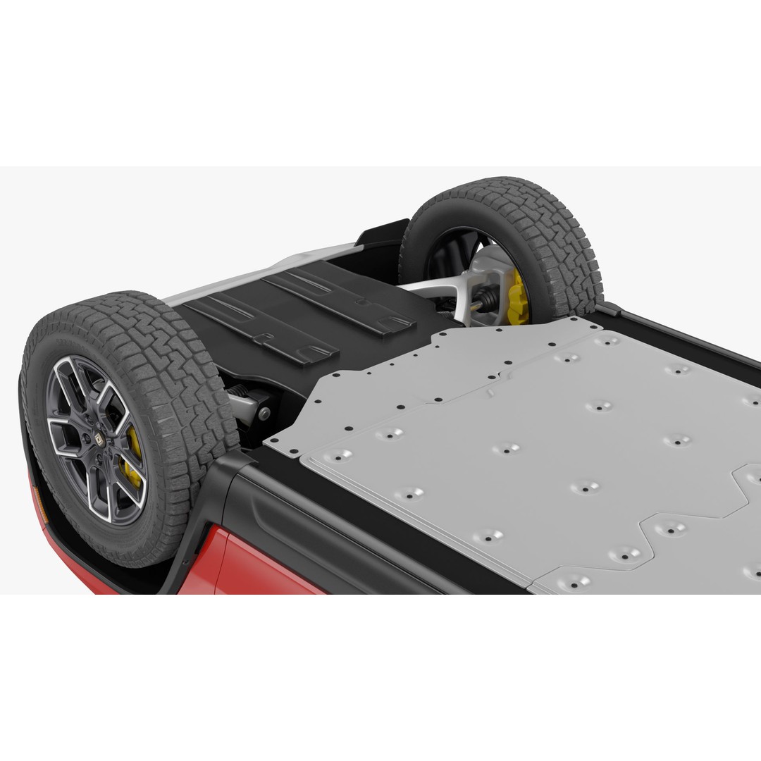 2023 Rivian R1S Quad Motor Red 3D Model – High Poly PBR SUV, FBX, OBJ - View 31