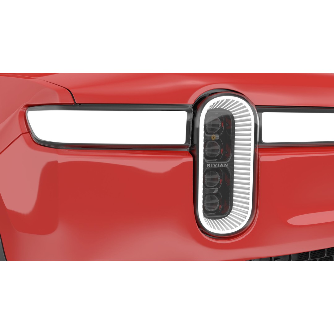 2023 Rivian R1S Quad Motor Red 3D Model – High Poly PBR SUV, FBX, OBJ - View 38