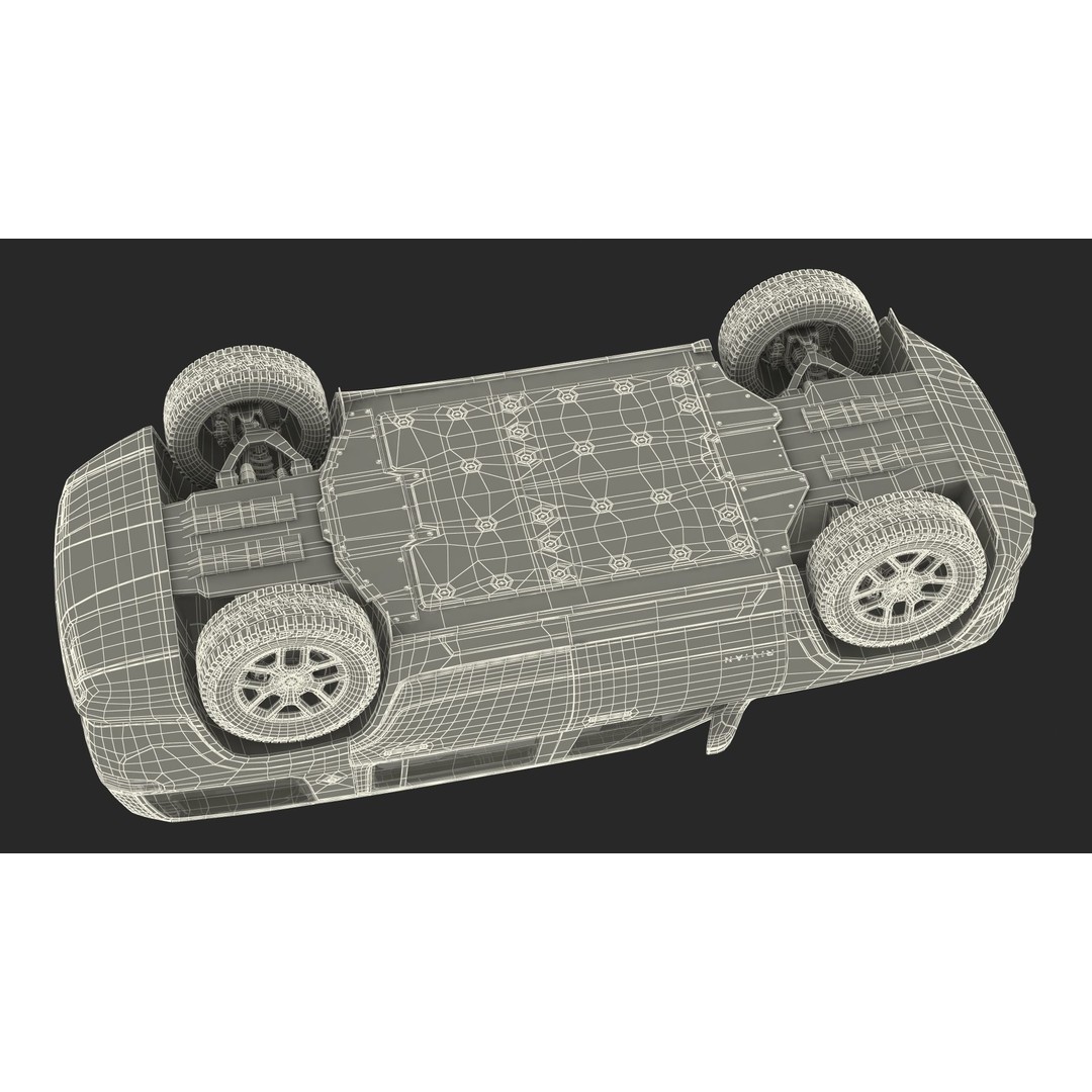 2023 Rivian R1S Quad Motor Red 3D Model – High Poly PBR SUV, FBX, OBJ - View 48