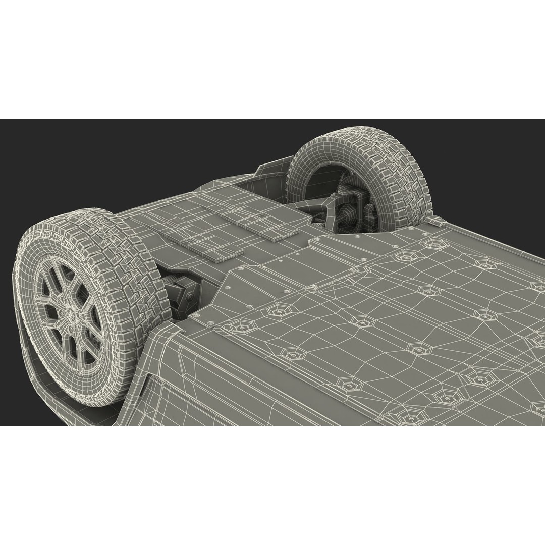 2023 Rivian R1S Quad Motor Red 3D Model – High Poly PBR SUV, FBX, OBJ - View 49