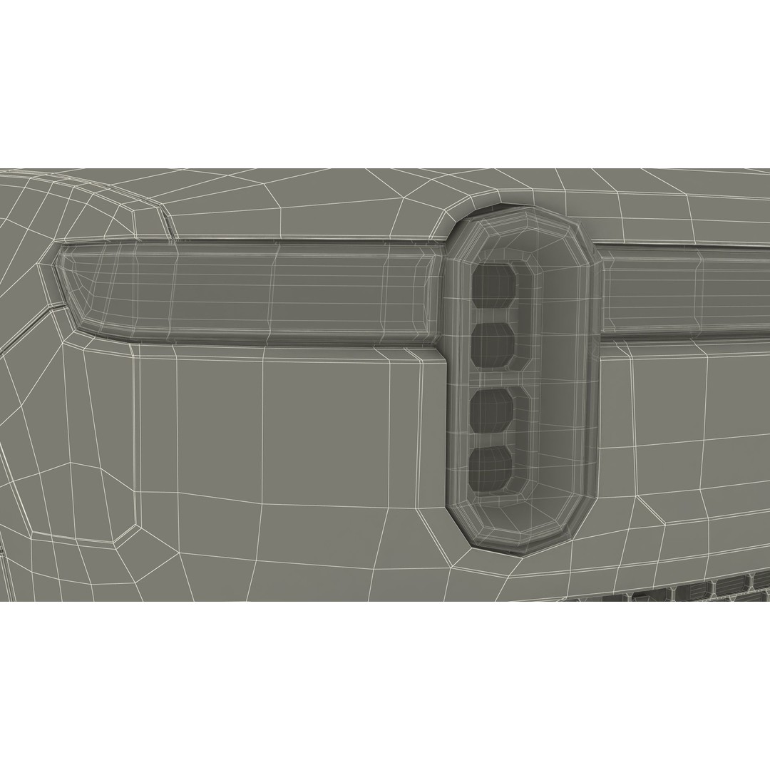 2023 Rivian R1S Quad Motor Red 3D Model – High Poly PBR SUV, FBX, OBJ - View 52