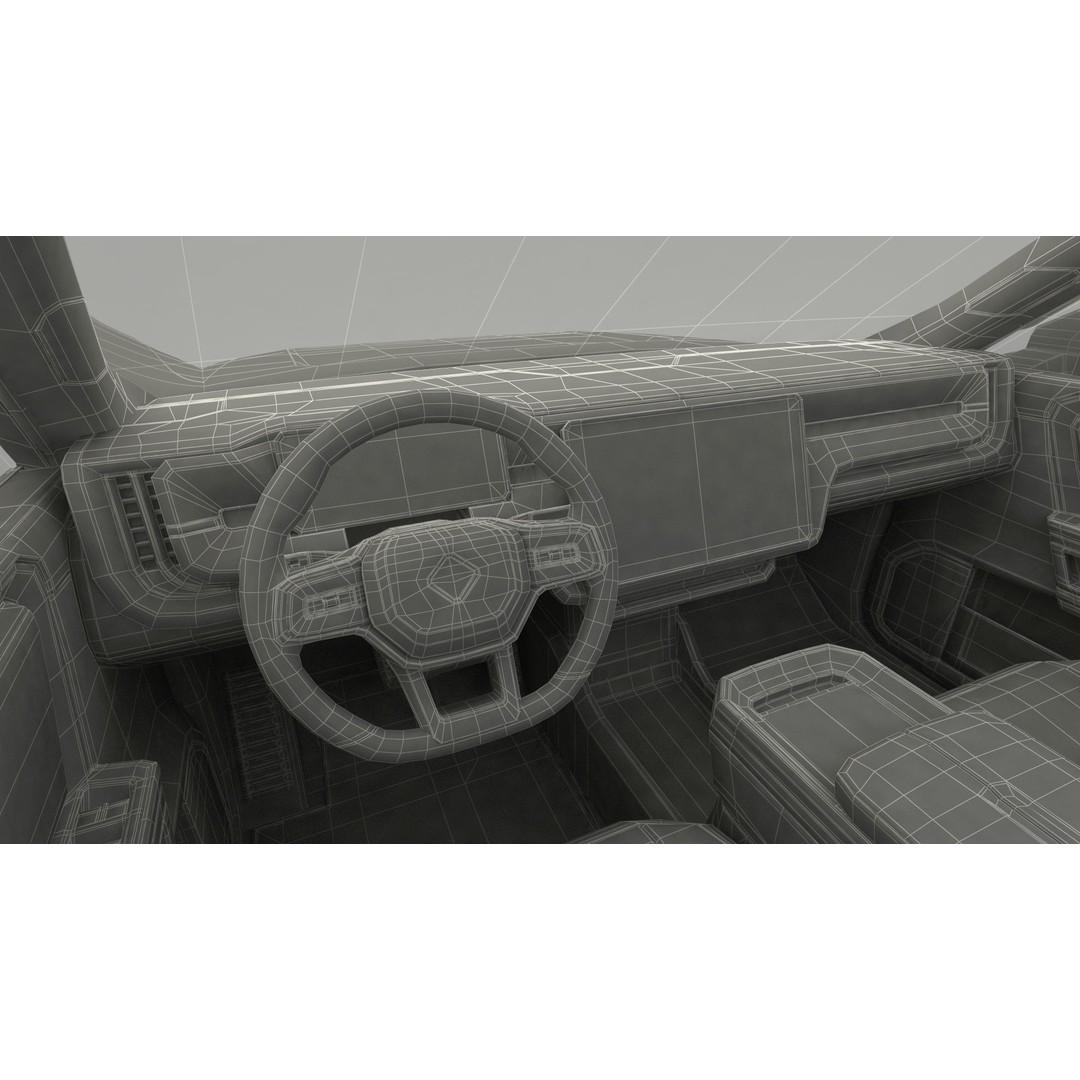 2023 Rivian R1S Quad Motor Red 3D Model – High Poly PBR SUV, FBX, OBJ - View 53